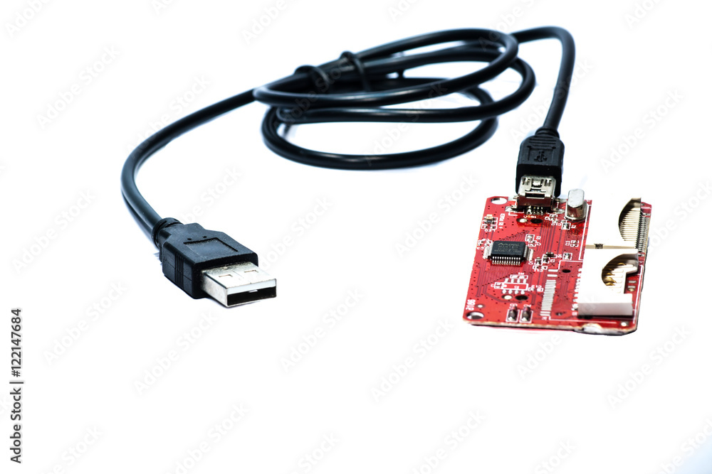 Card reader's circuit board
Card reader's circuit board with cable. Card reader's circuit board
Card reader's circuit board with cable.