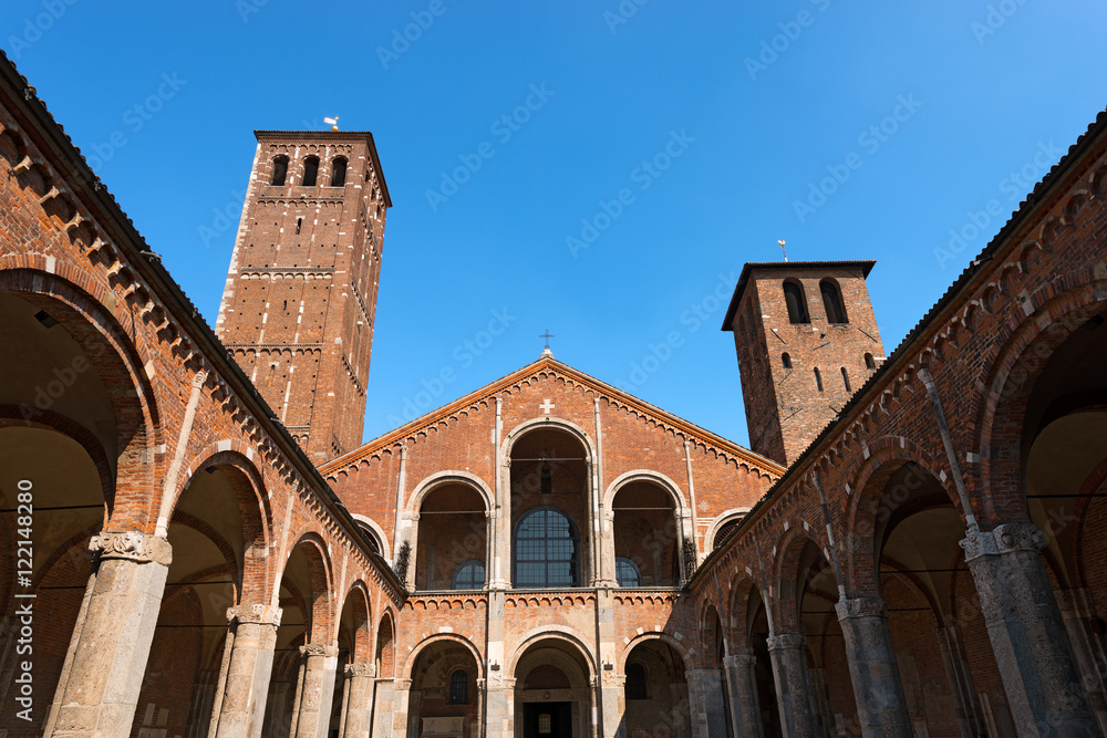 Basilica of Saint Ambrose (Sant'Ambrogio) in Milano, Lombardia, Italy