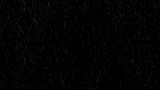 Falling raindrops footage animation in realtime on black background, black and white luminance matte, rain animation with start and end, perfect for film, digital composition, projection mapping
