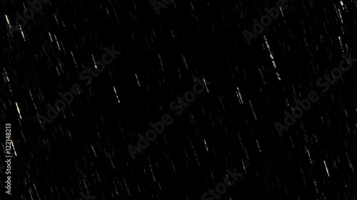 Falling raindrops footage animation in slow motion on black background, black and white luminance matte, rain animation with start and end, perfect for film, digital composition, projection mapping