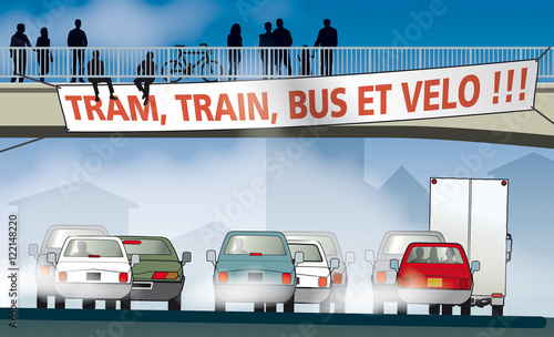 Scènes autoroutières - Tram, train, etc.