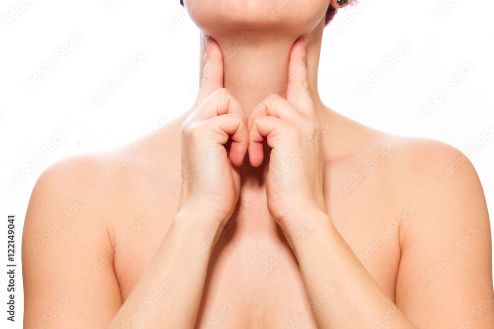 Fototapeta premium Halsschmerzen