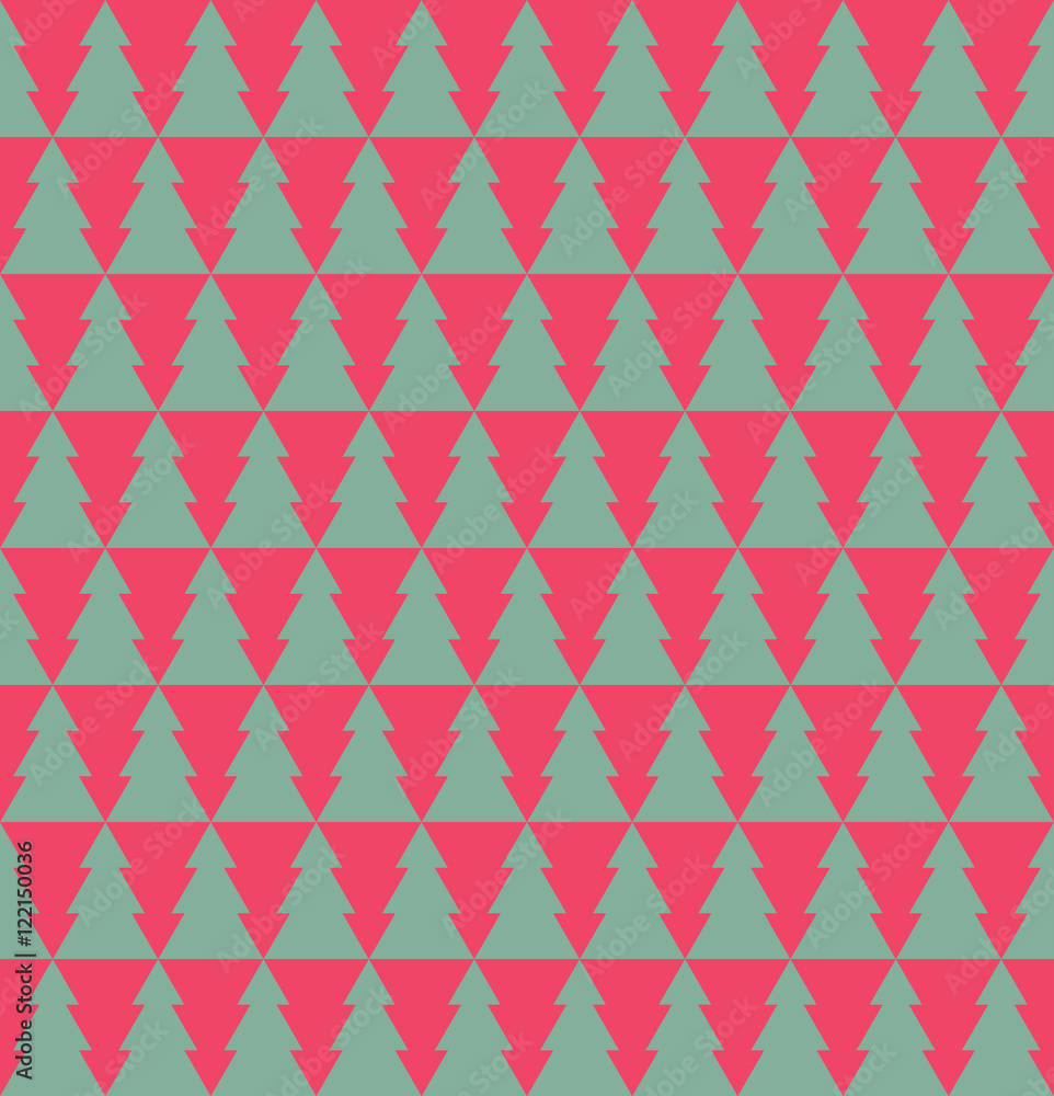 simple vector fir tree pattern. seamless vector background. simple vector fir tree pattern. seamless vector background.