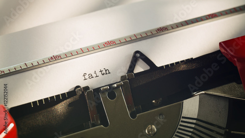 Faith Concept - Typewriter