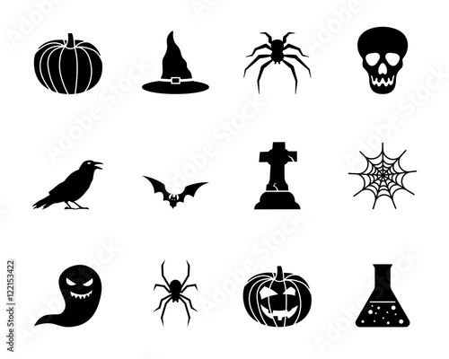 Halloween Iconset - Schwarz