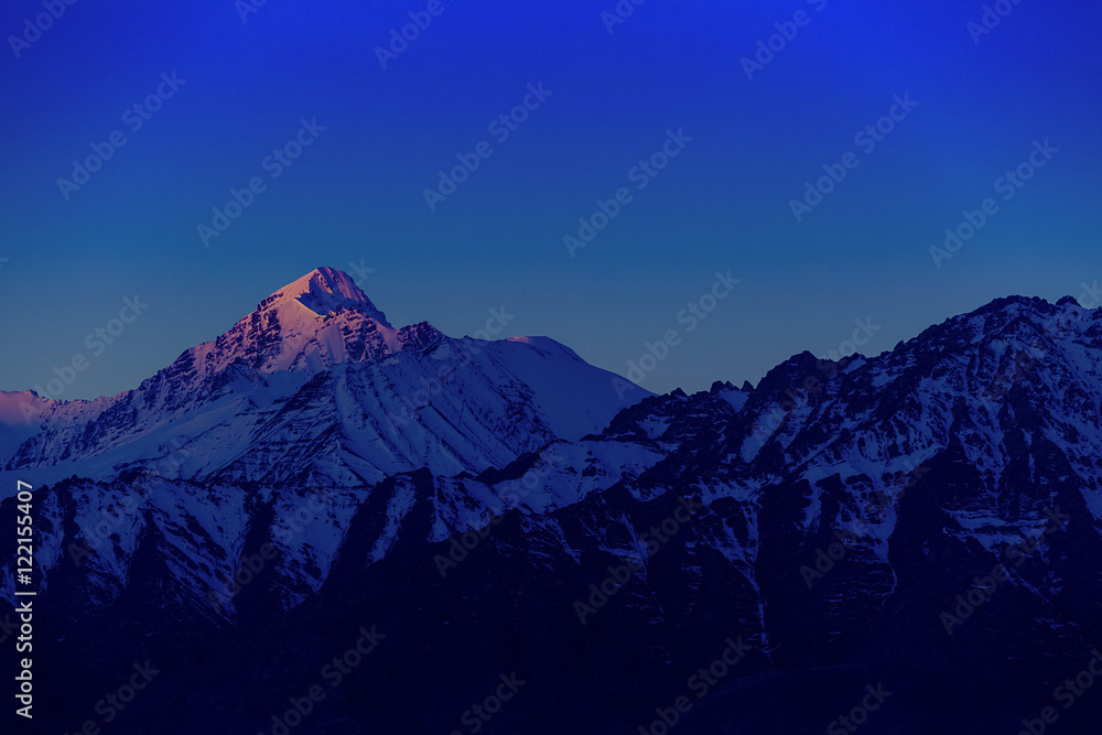 Himalayan mountain range during sunrise at morning time.Himalaya Himalayan mountain range during sunrise at morning time.Himalaya
