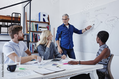 Businessman leading a presentation in boardroom