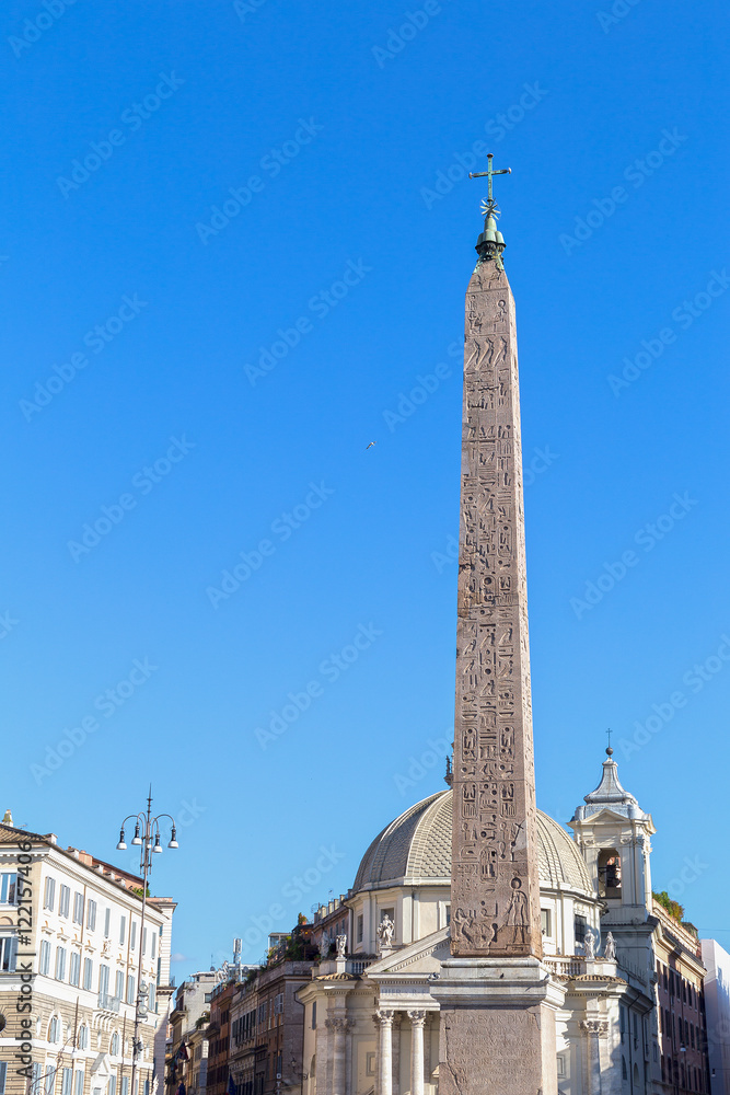 Flaminio Obelisk in Rome, Italy