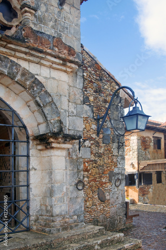 Old houses in the southern city. Mediterranean architecture.