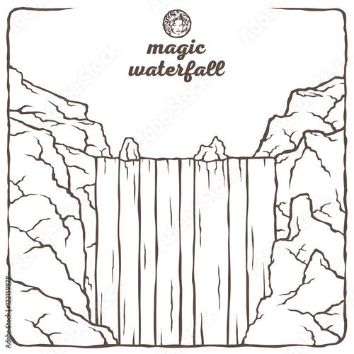 the waterfall Outline