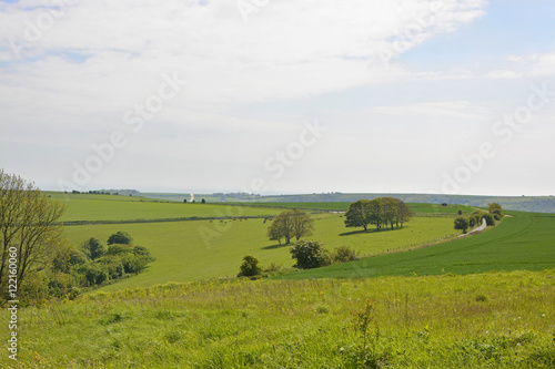 The South Downs countryside near Worthing, England © nickos