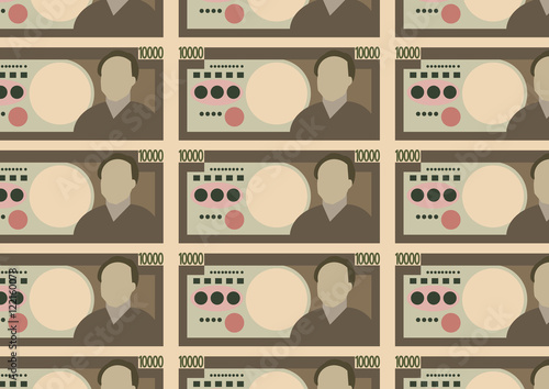Seamless pattern : yen
