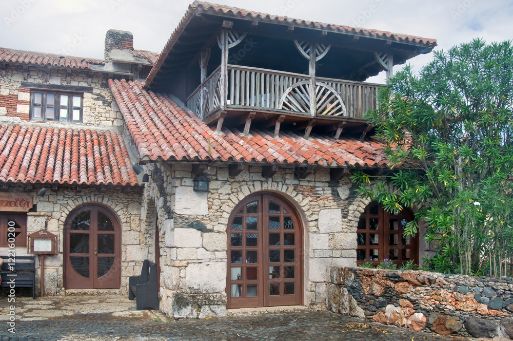Old houses in the southern city. Mediterranean architecture. Old houses in the southern city. Mediterranean architecture.
