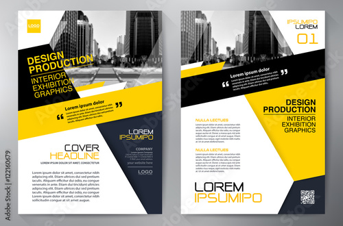 Business brochure flyer design a4 template.