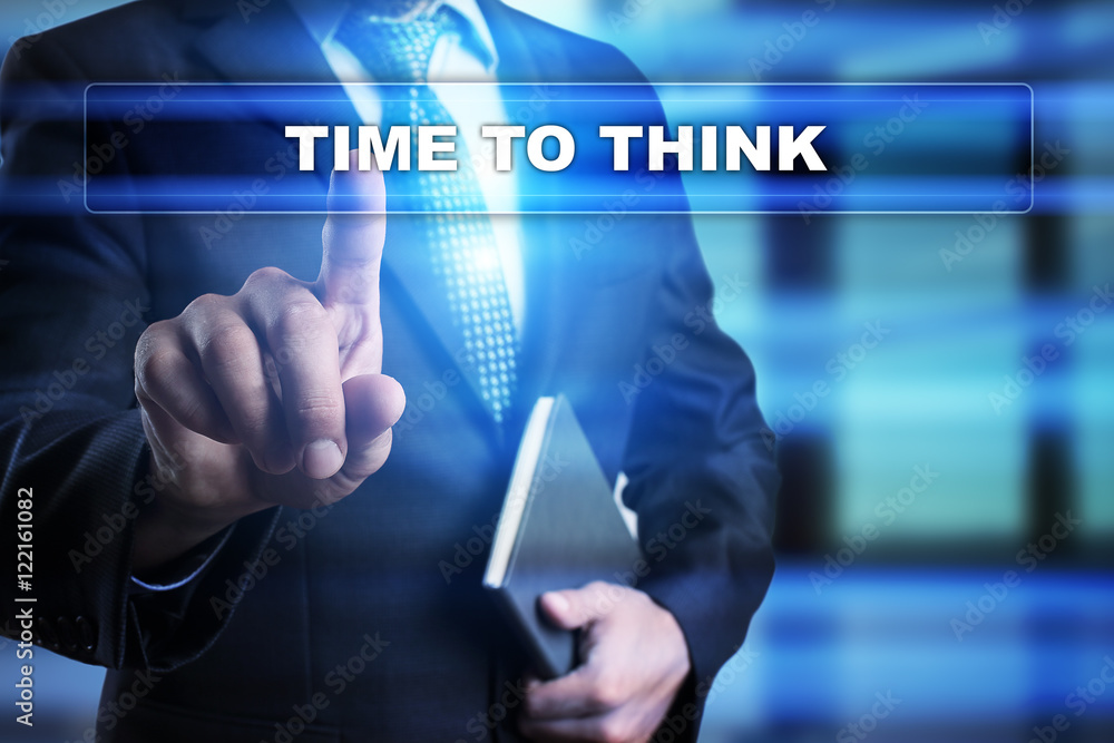 Businessman is pressing button on touch screen interface and selecting Businessman is pressing button on touch screen interface and selecting