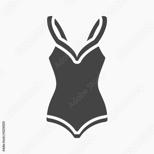 Swimsuit icon of vector illustration for web and mobile