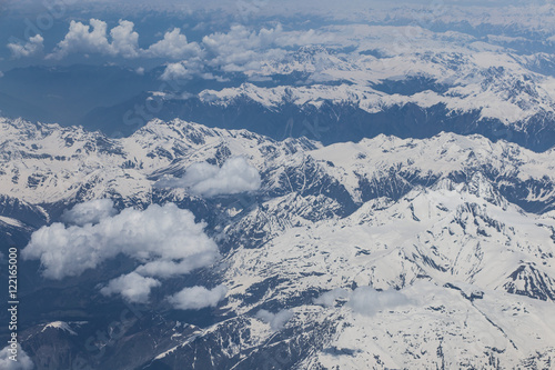 Aerial view over himalayas © armmphoto