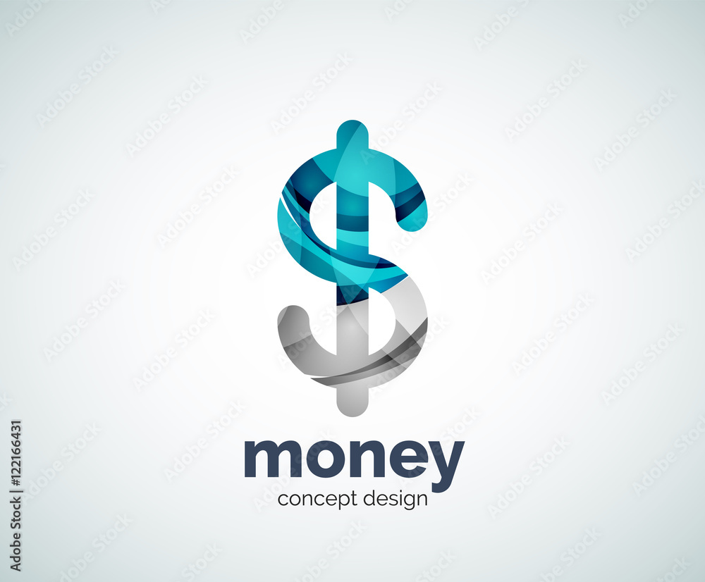 Vector dollar logo template Vector dollar logo template