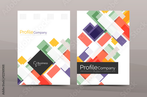 Straight lines geometric business report templates