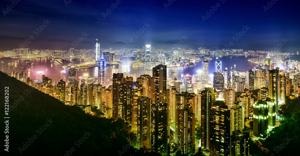 Hong Kong City : Night time.