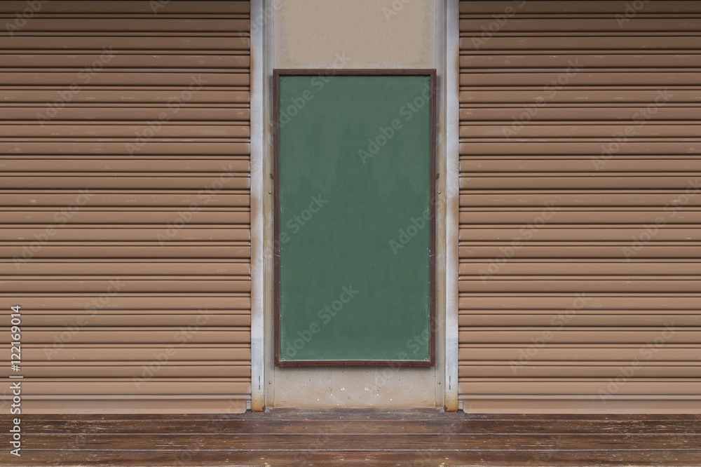 Large blank billboard on a street wall, banners with room to add your own text Large blank billboard on a street wall, banners with room to add your own text