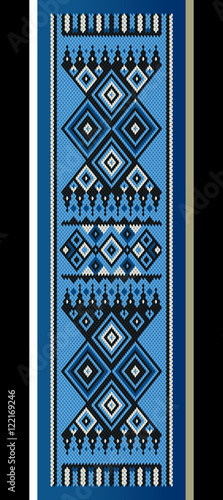 Blues and Black Theme Sadu Weaving Belt