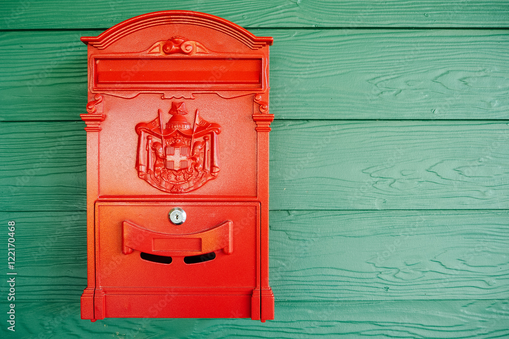 Decorative Red Post Box Decorative Red Post Box