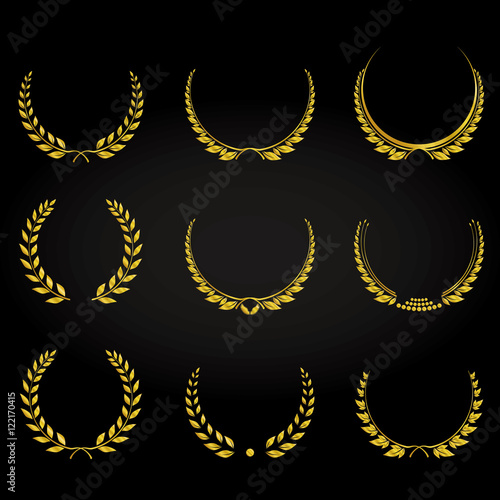 Collection of  different styles of Laurel Wreath