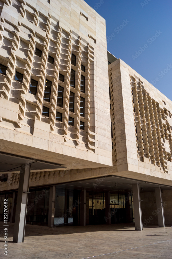 Obraz premium Gebäude an der Republic Street in Valetta auf Malta