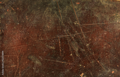 Vintage leather book cover. Leather texture background.Grungy and old leather texture from book cover.