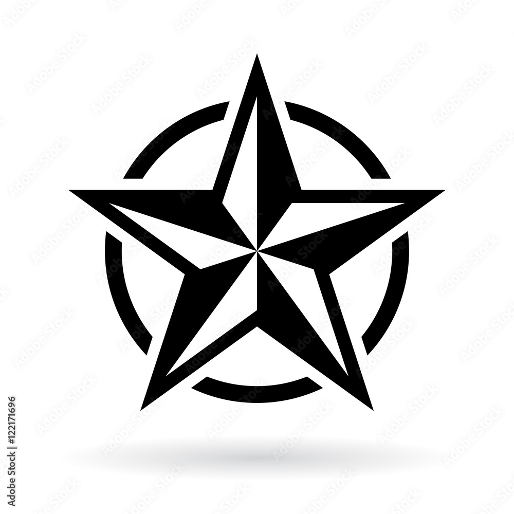 Star military icon Stock Vector Adobe Stock