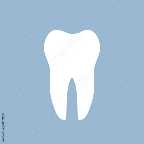 White tooth dental icon