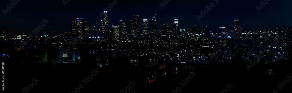 Obraz premium Downtown Los Angeles at Night