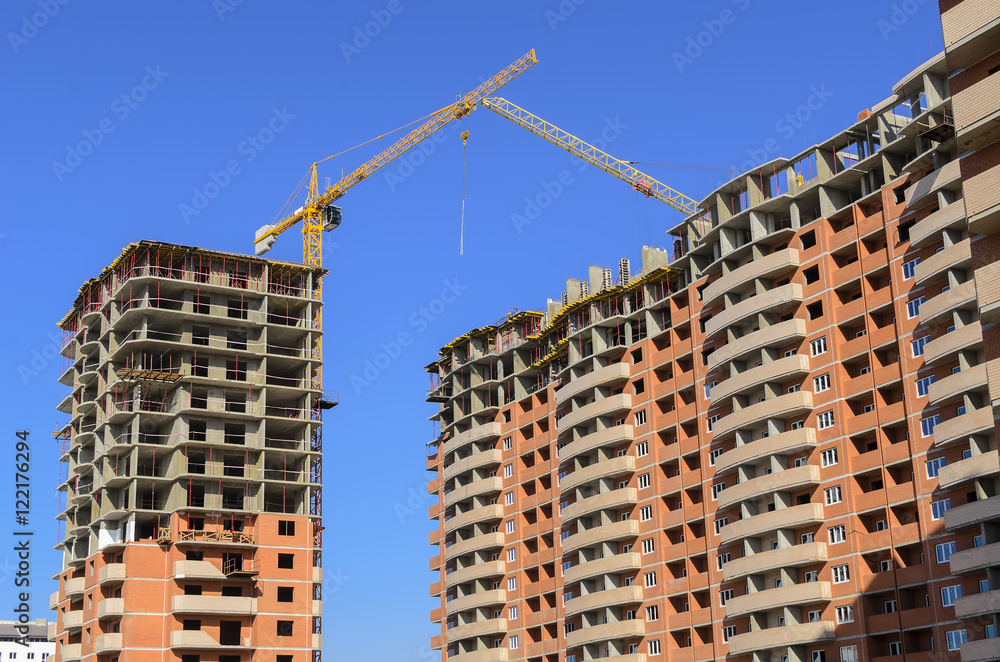 Two new high-rise buildings.