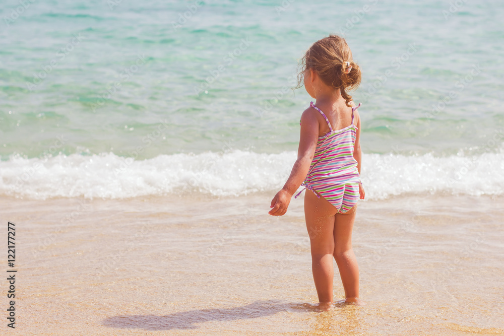 Little Girl Vacation Sea Little Girl Vacation Sea