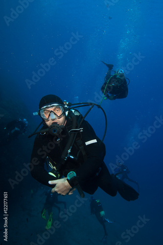 Divers, Mediterranean sea. © frantisek hojdysz