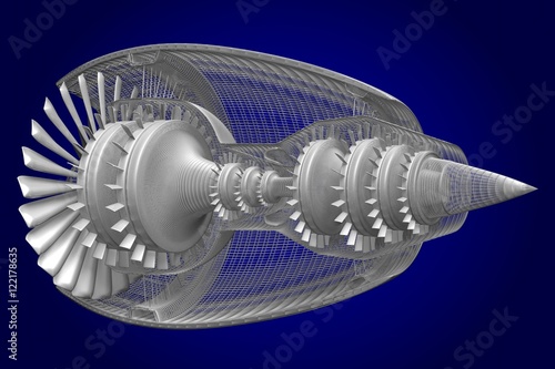 Φωτογραφία 3D jet engine