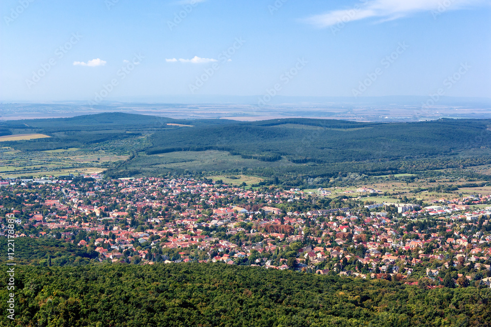 Panoramic view of Budakeszi, Hungary