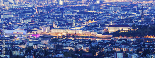 Fotografie Linz panorama at night
