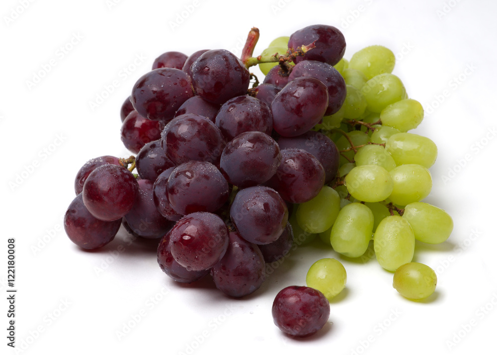 Red and green grapes