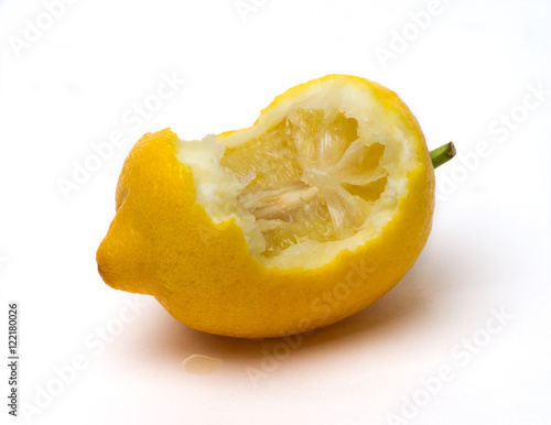 Canvas Print Nibbled lemon
