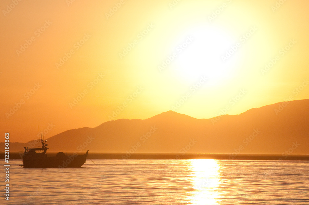 Fishing Boat Sunset