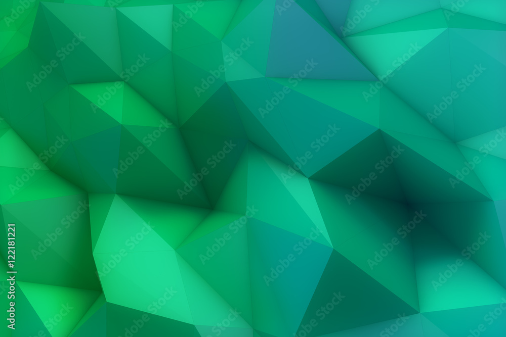 Obraz premium Teal Triangle Background
