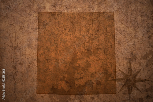 colorado state map on a old vintage crack paper background