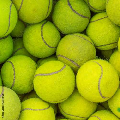 Tennis balls background © sattapapan tratong