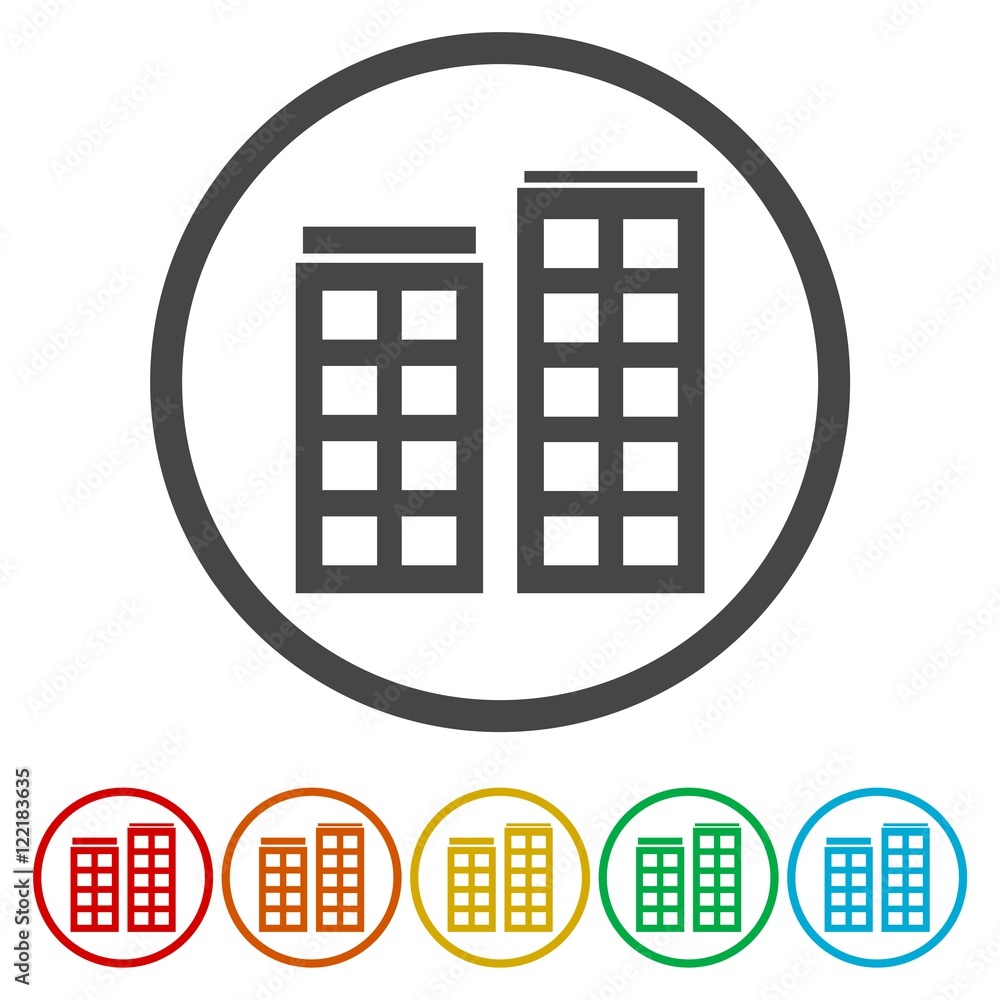 Building Icons Set. Vector illustration. Building Icons Set. Vector illustration.