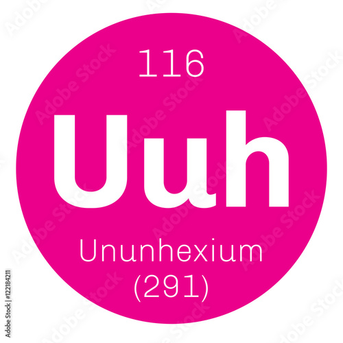 Ununhexium chemical element photo