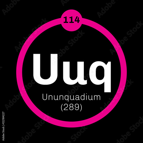 Ununquadium chemical element photo