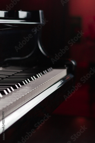 Grand piano close up