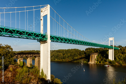 Suspension Bridge of La Roche-Bernard, Brittany France
